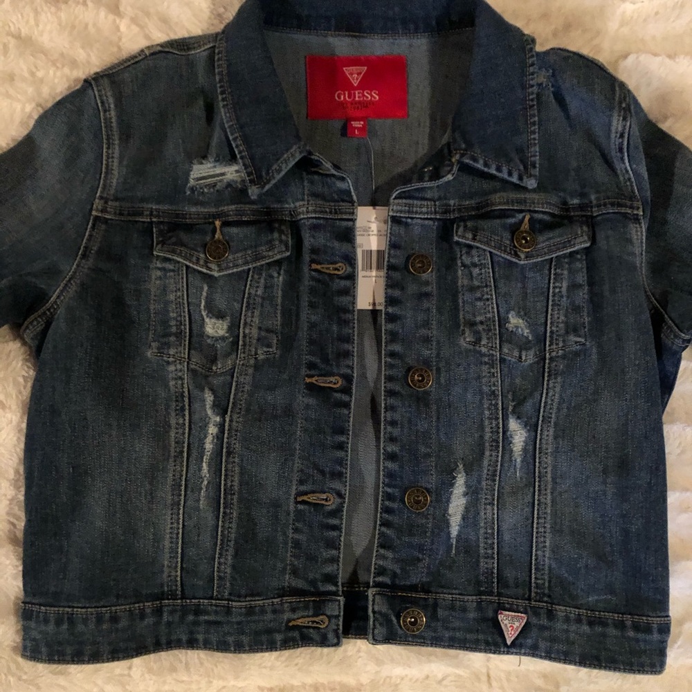Guess distressed denim jacket